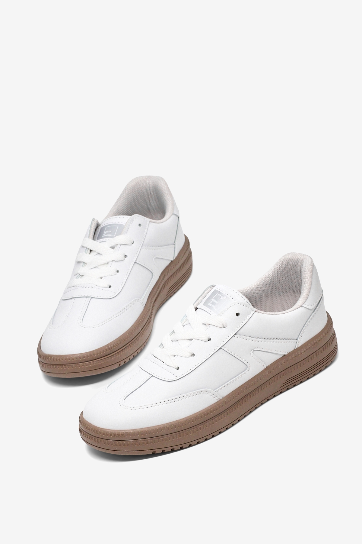 Tonny Black Beyaz Tonny Black Rahat Kalip Kadın Kauçuk Taban Bağcıklı Sneaker