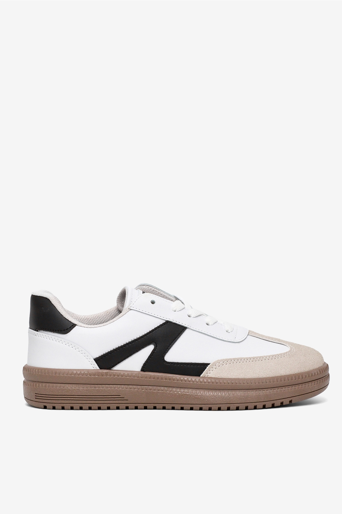 Tonny Black Beyaz Tonny Black Rahat Kalip Kadın Kauçuk Taban Bağcıklı Sneaker
