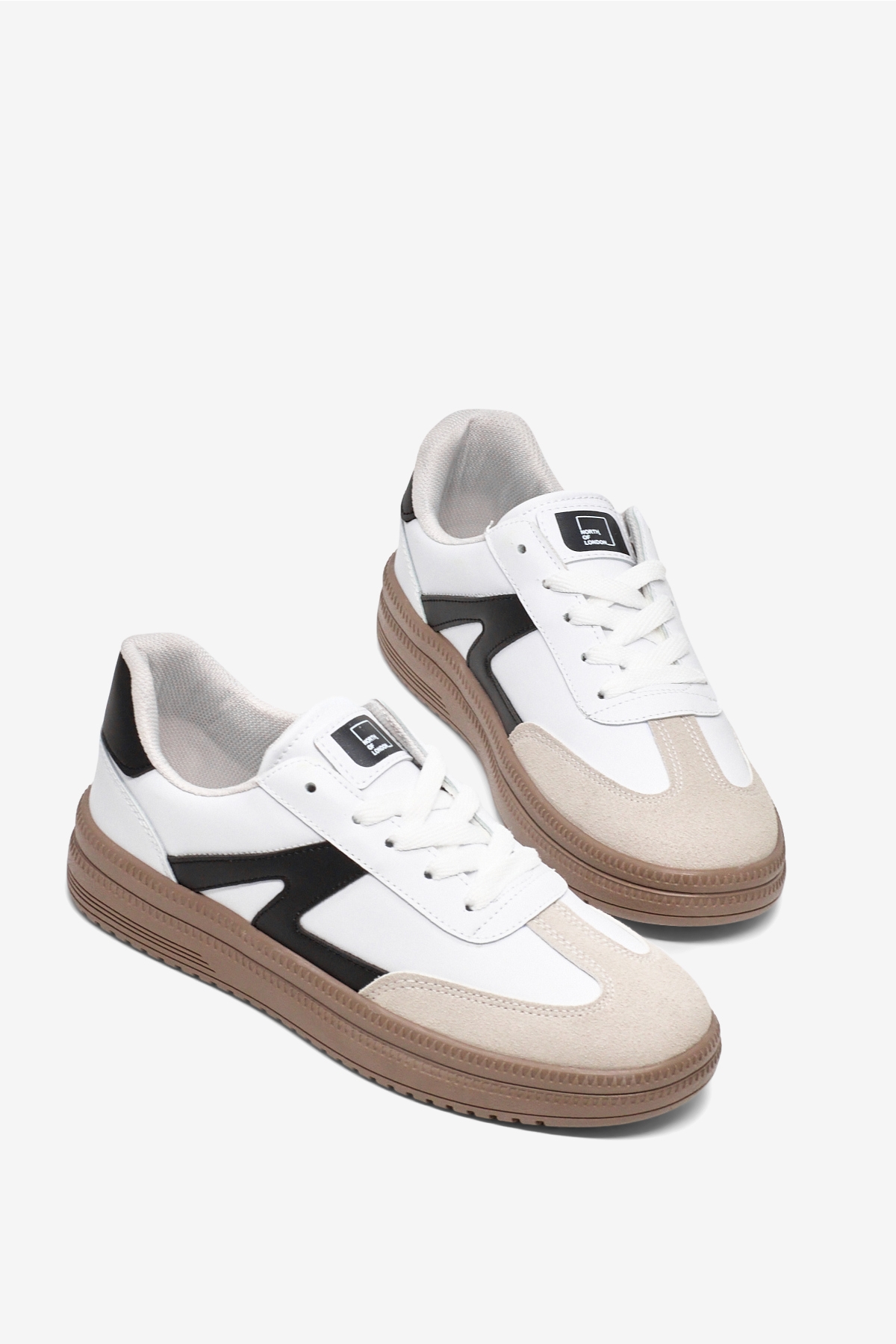 Tonny Black Beyaz Tonny Black Rahat Kalip Kadın Kauçuk Taban Bağcıklı Sneaker