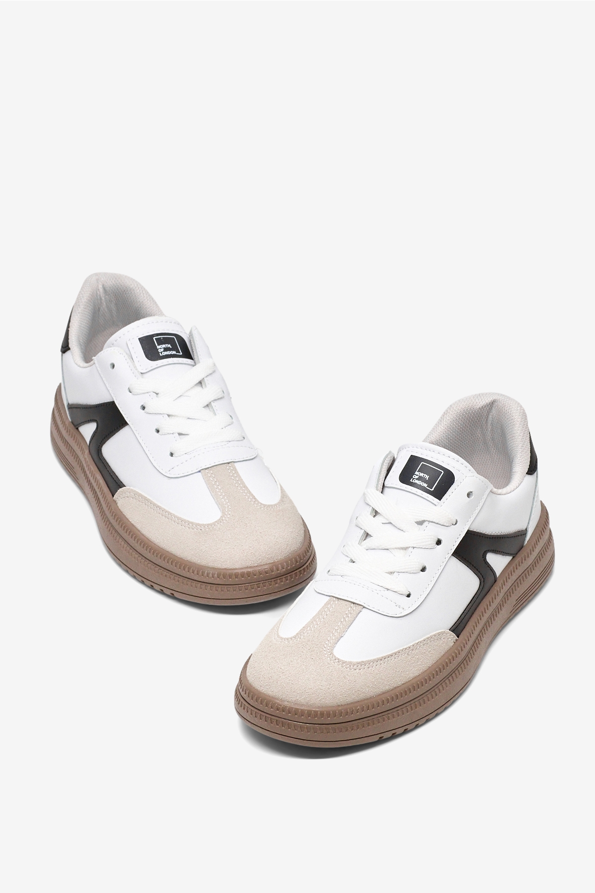 Tonny Black Beyaz Tonny Black Rahat Kalip Kadın Kauçuk Taban Bağcıklı Sneaker