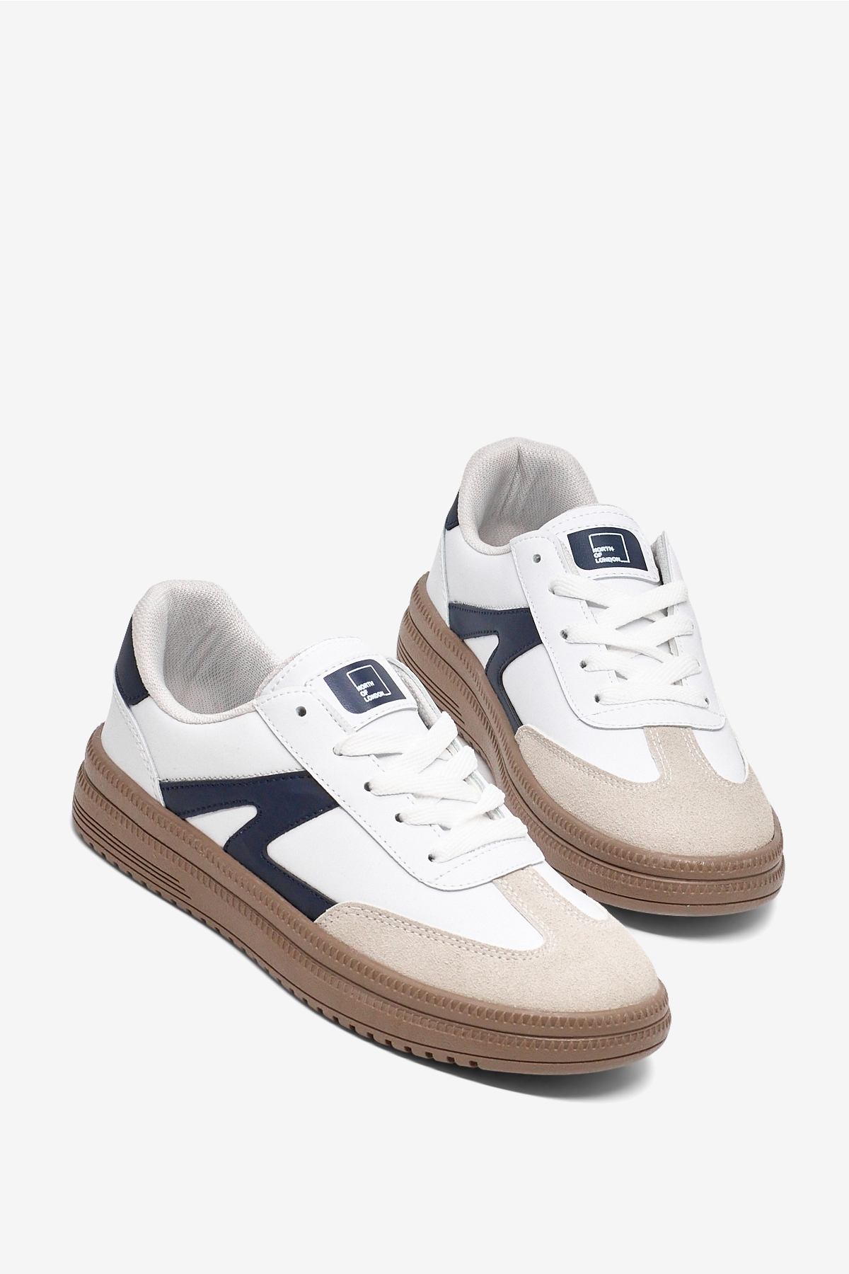 Tonny Black Beyaz Tonny Black Rahat Kalip Kadın Kauçuk Taban Bağcıklı Sneaker