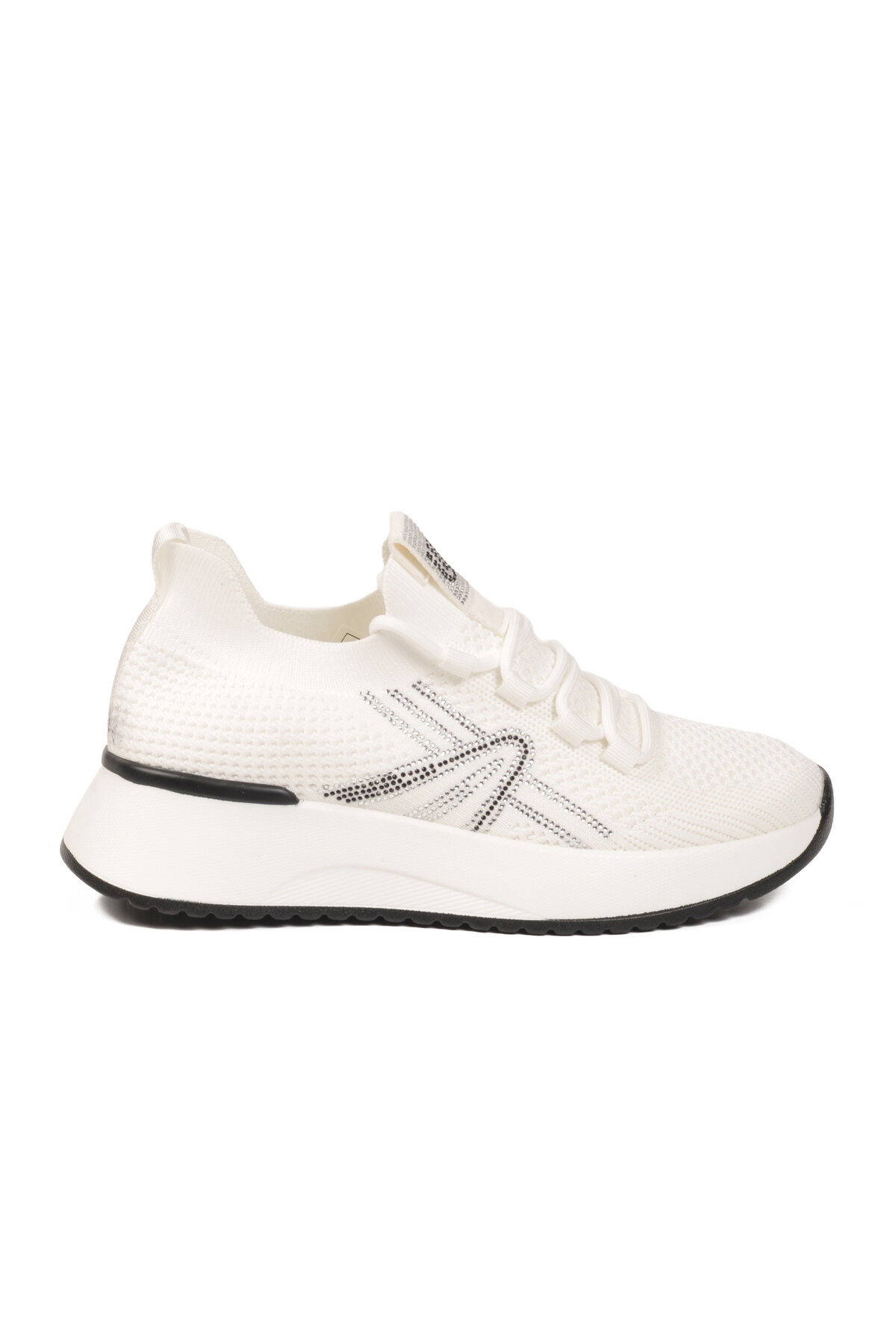 A Spor Beyaz Anorak Bağcıklı Kadın Sneaker
