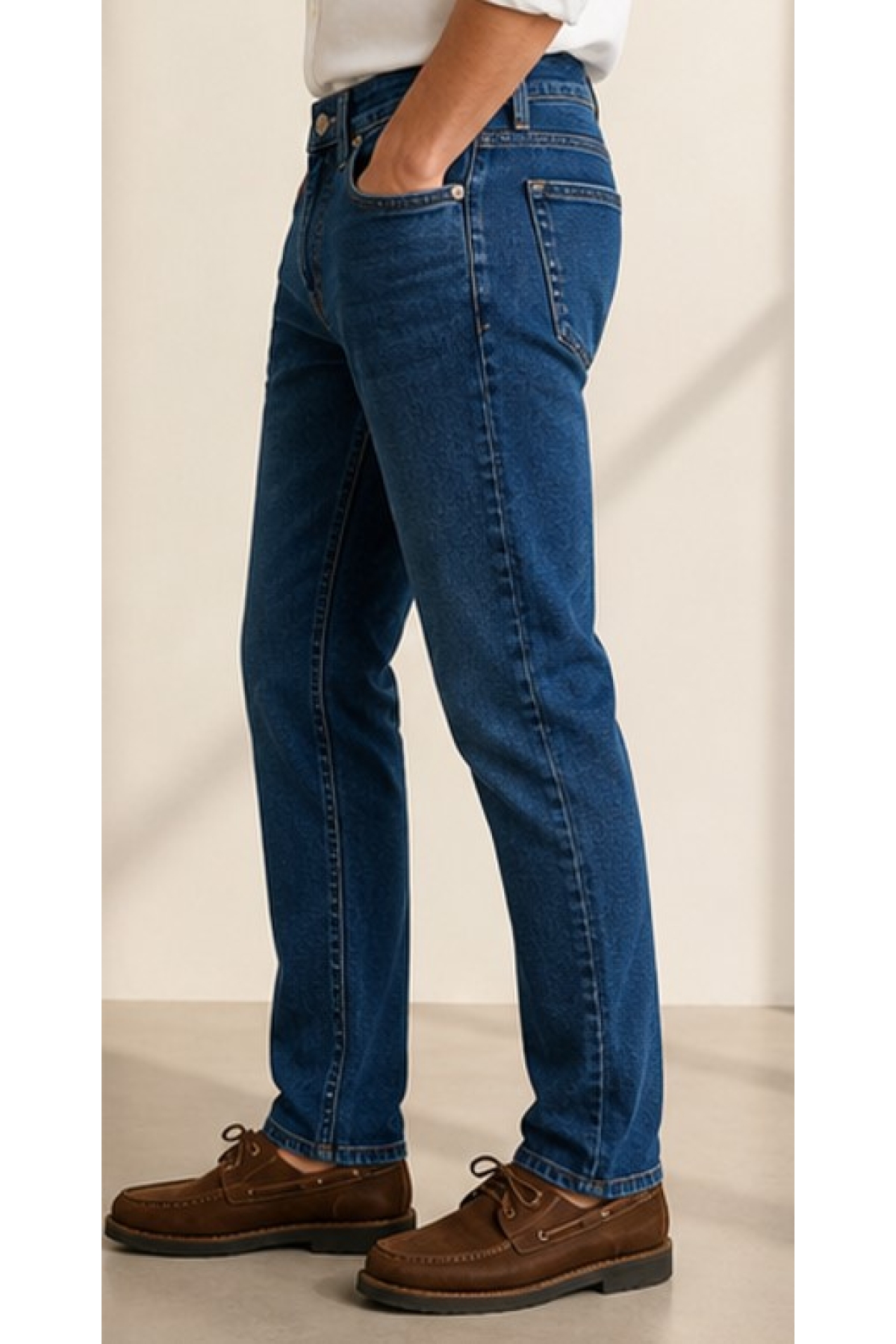 M00351A3285 Marcus Dark Mocca Black Jean Pantolon Erkek Kot