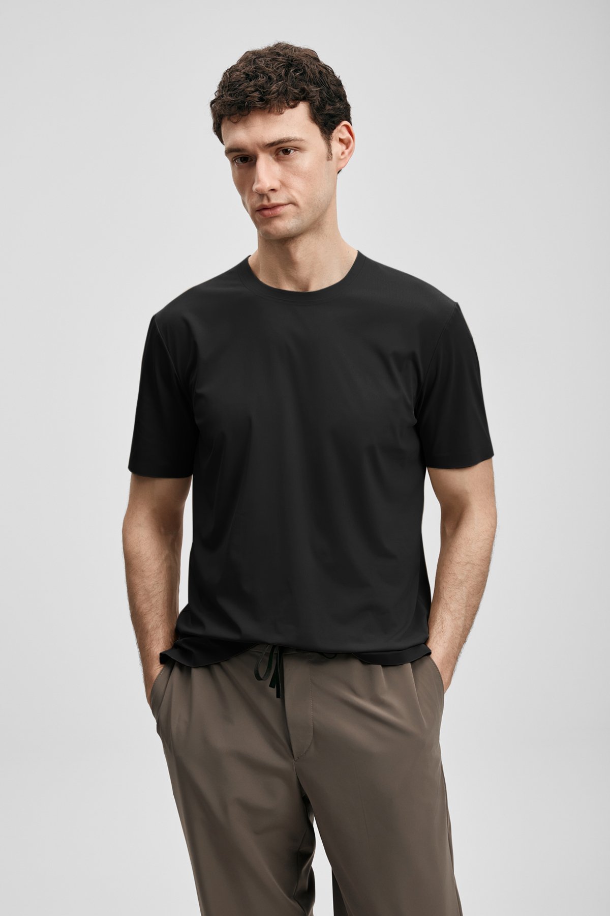 Erkek Nuvor Hi- Tech Performance Dikişsiz T-Shirt 111020319 Siyah
