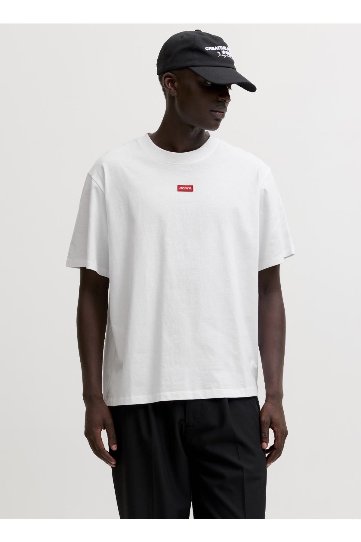 Beyaz Erkek Comfort Fit Logo Baskılı T-Shirt 12295036 JCOCLUB