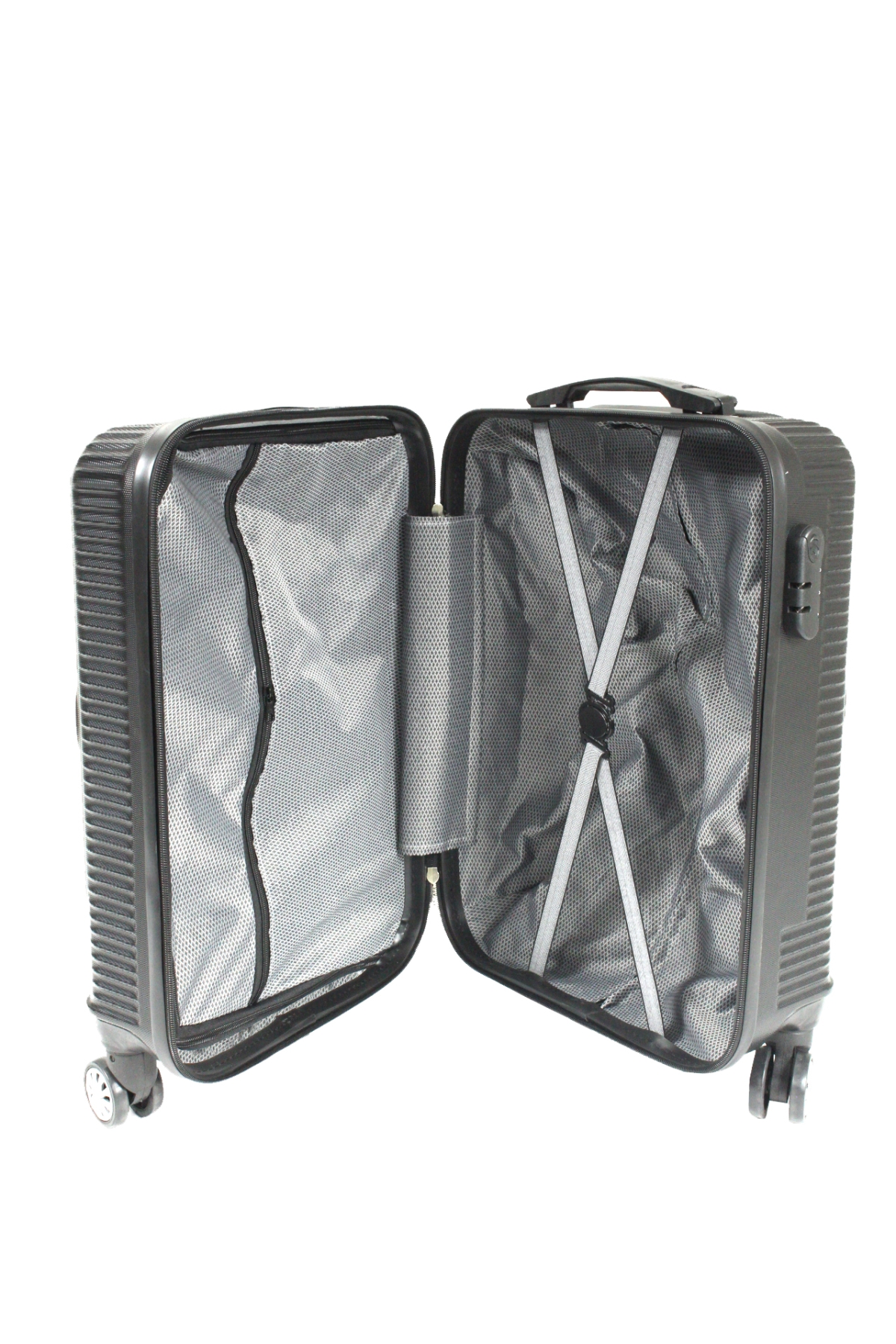 vlz 072-Set Abs 8 Tekerlekli Büyük, Orta, Kabin Boy Valiz, Bavul