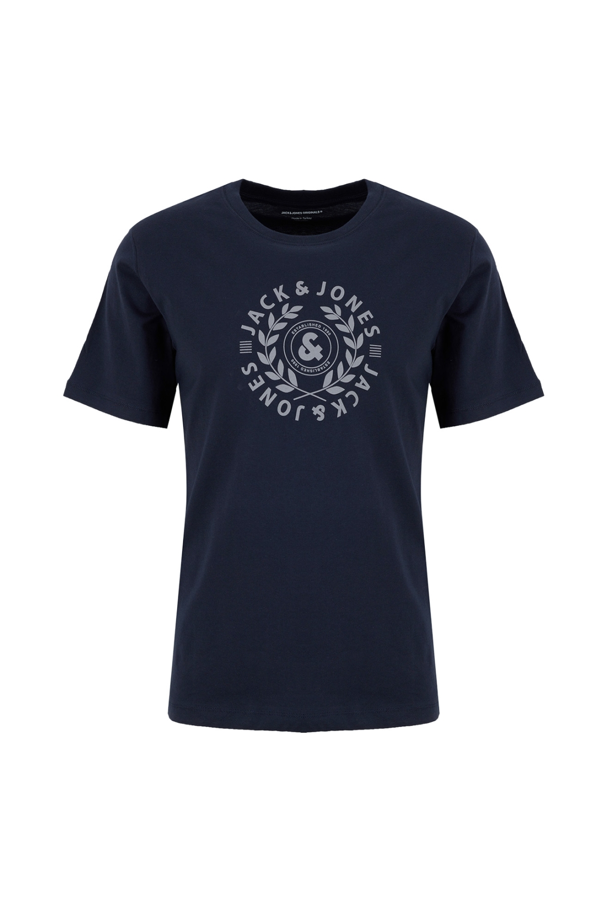Bisiklet Yaka Lacivert Erkek T-Shirt 12292340 JPRBLAETHAN SS LOGO