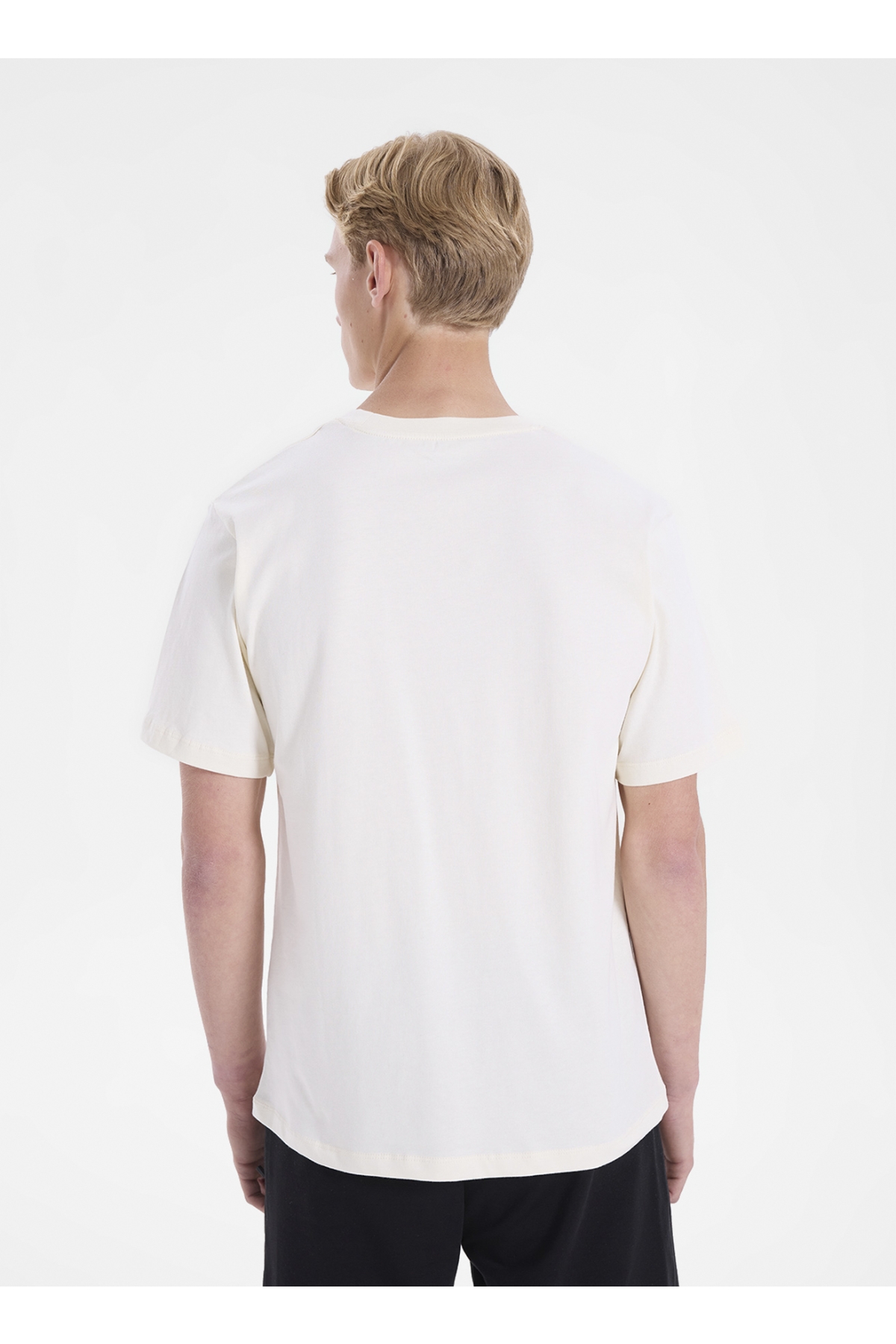 Ekru Erkek Regular Fit Nakışlı T-Shirt 12307781 JORWILDLIFE TEE