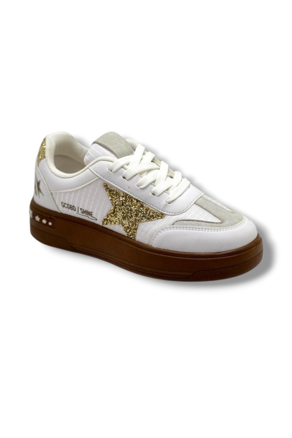 Mia Maria Mıa Marya 7020-26 Simli Yıldızlı Trend Fashion Kadın Sneaker