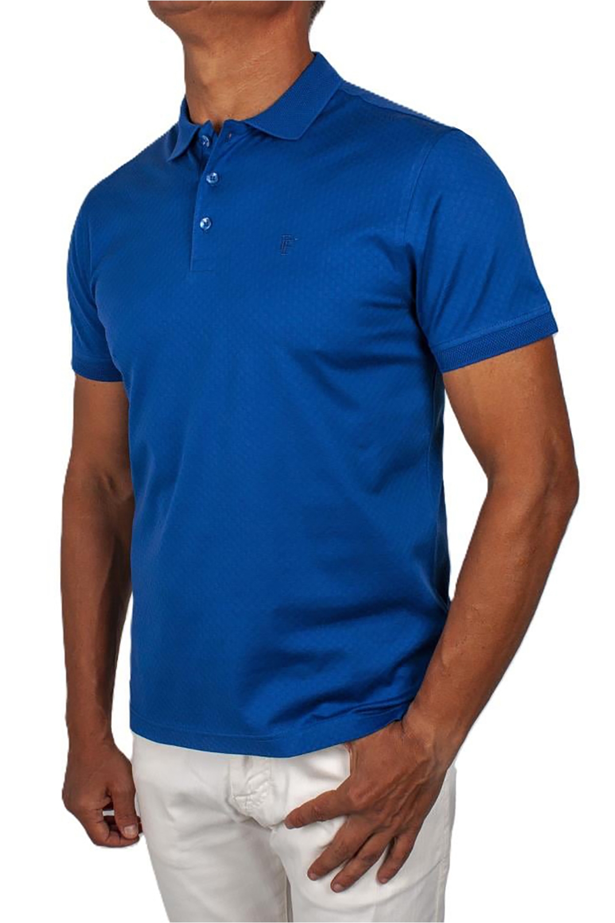 Erkek Polo Yaka %100 Pamuk T-Shirt FSP_1528 Saks Fiyatları