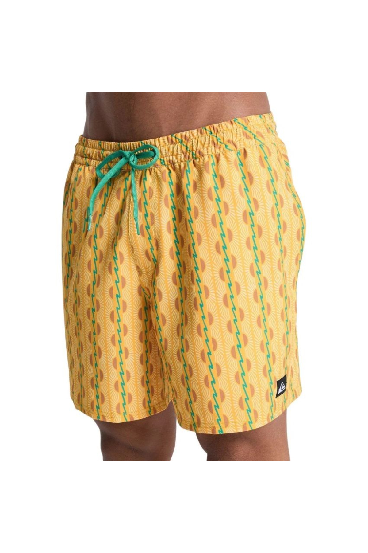 Stretch Printed Erkek Sarı Erkek Deniz Şortu EQYJV04217 Fiyatları