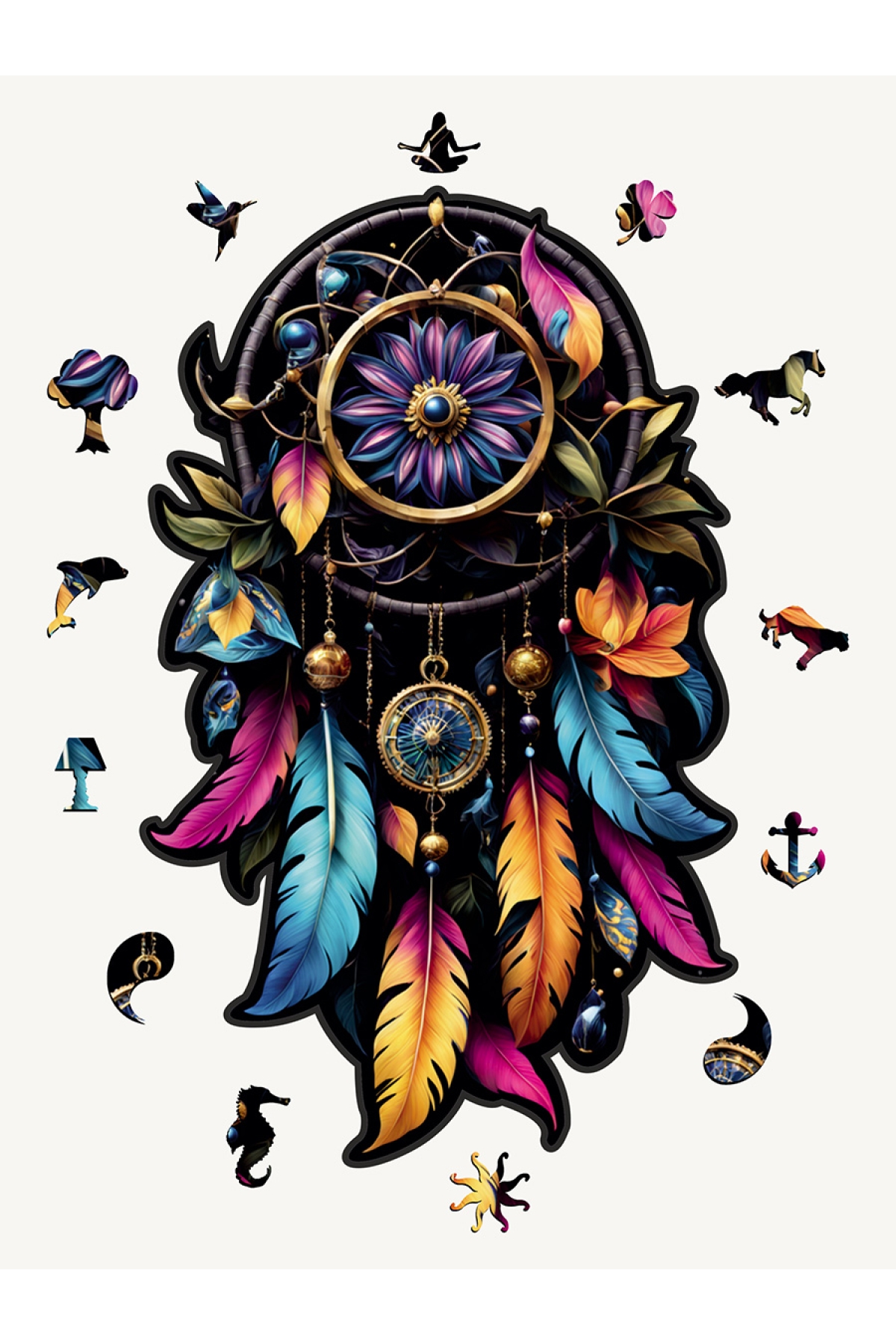 Rüya Kapanı ( Dreamcatcher) -38.00 Cm, Yapboz Fiyatları