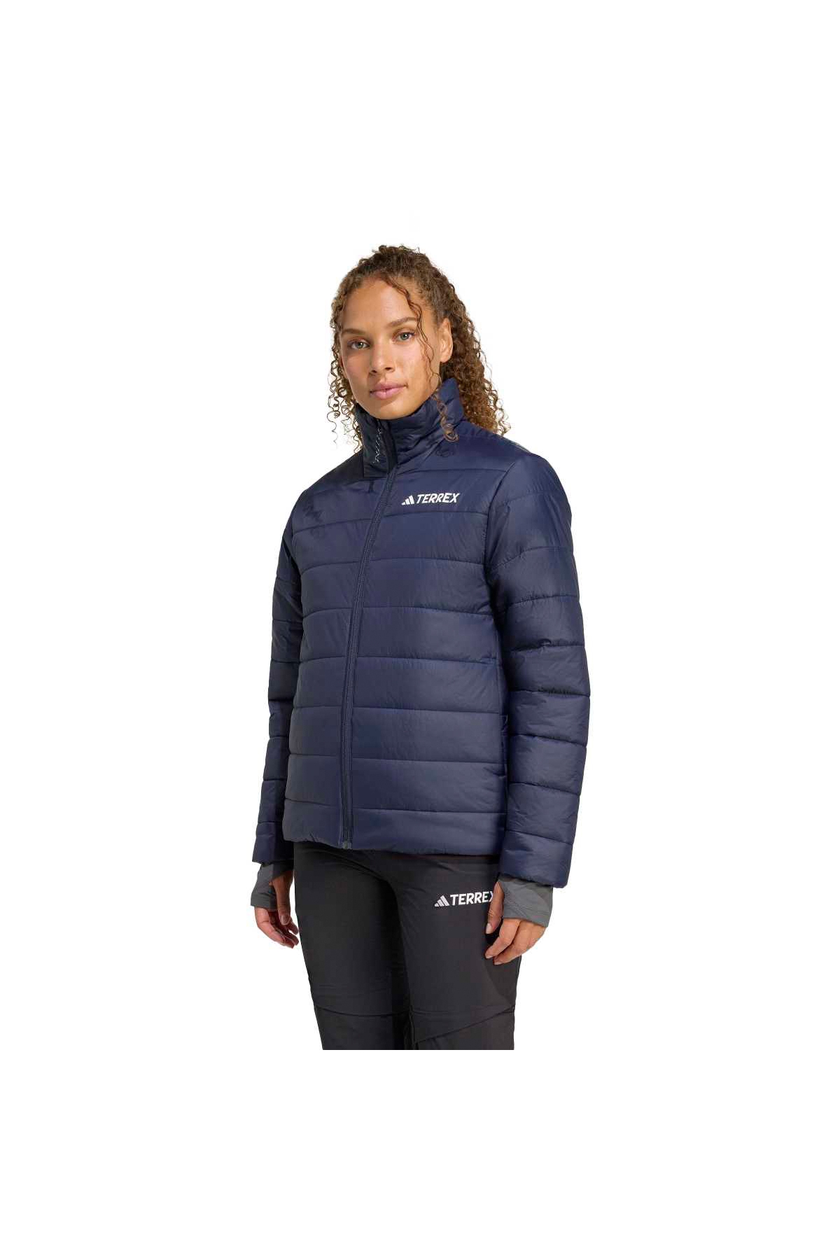 Terrex Multi Essentials Insulated Kadın Lacivert Dik Yaka Mont