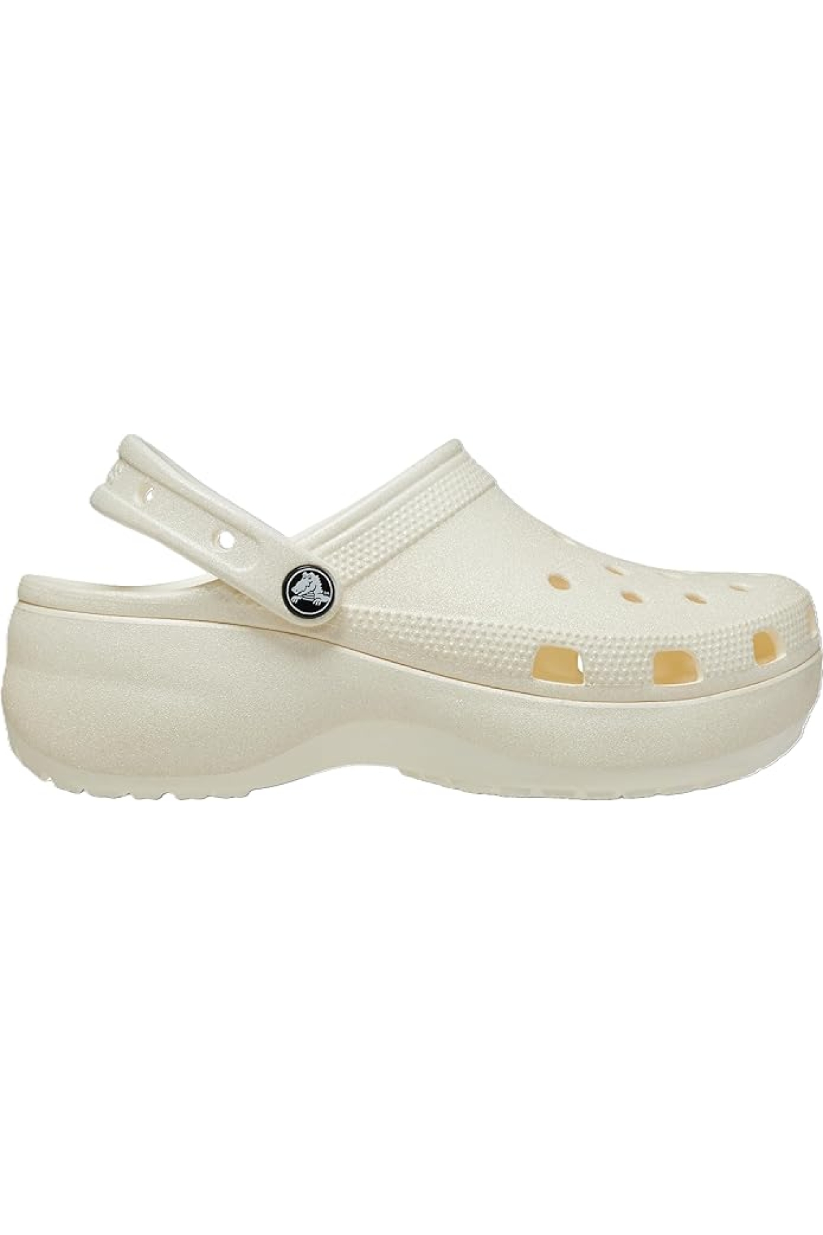 Crocs Classic Platform Glitter Clog bej