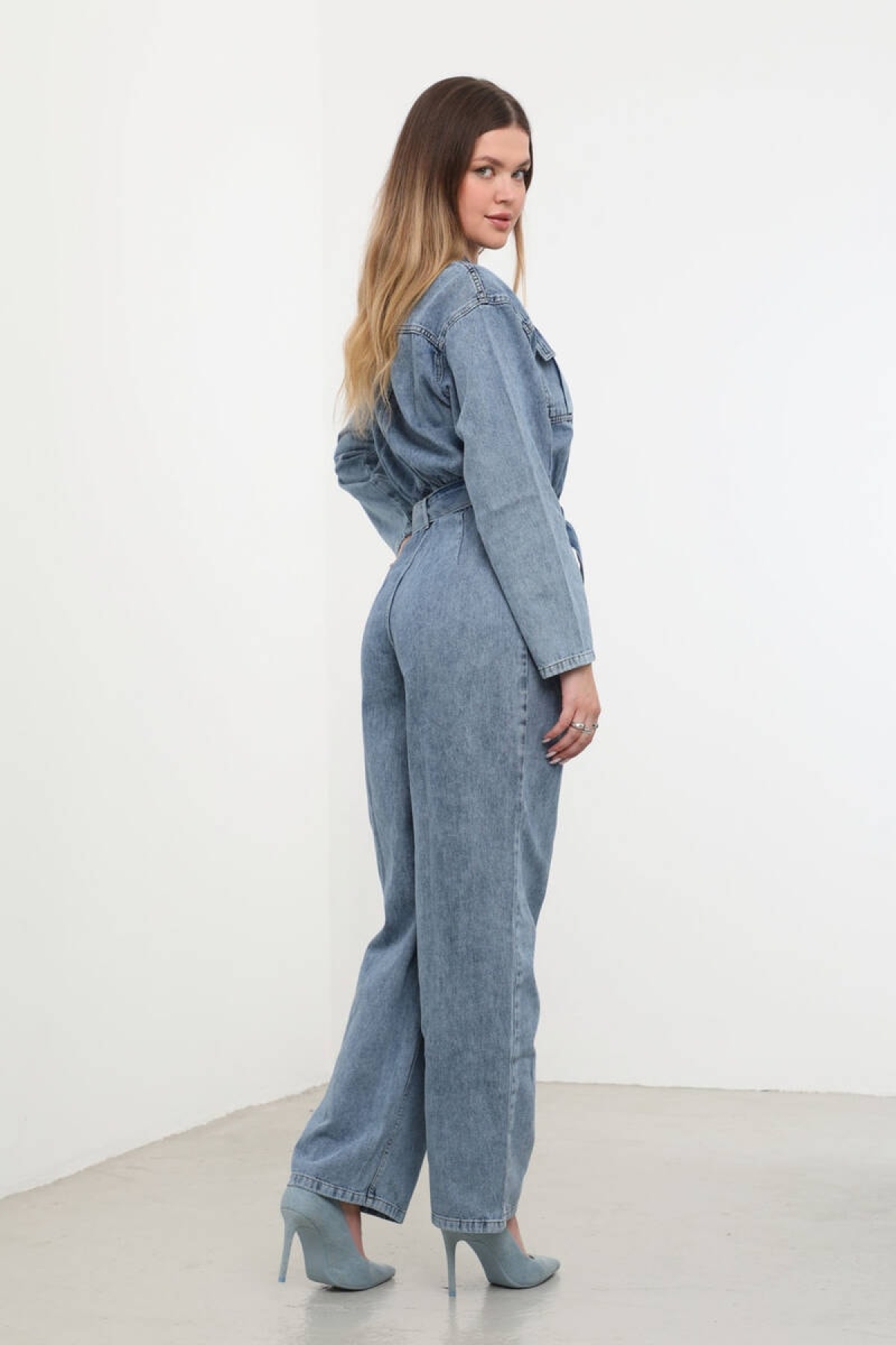 Kadın Oversize Jean Tulum Mavi Fiyatları - 200432579 | Flo