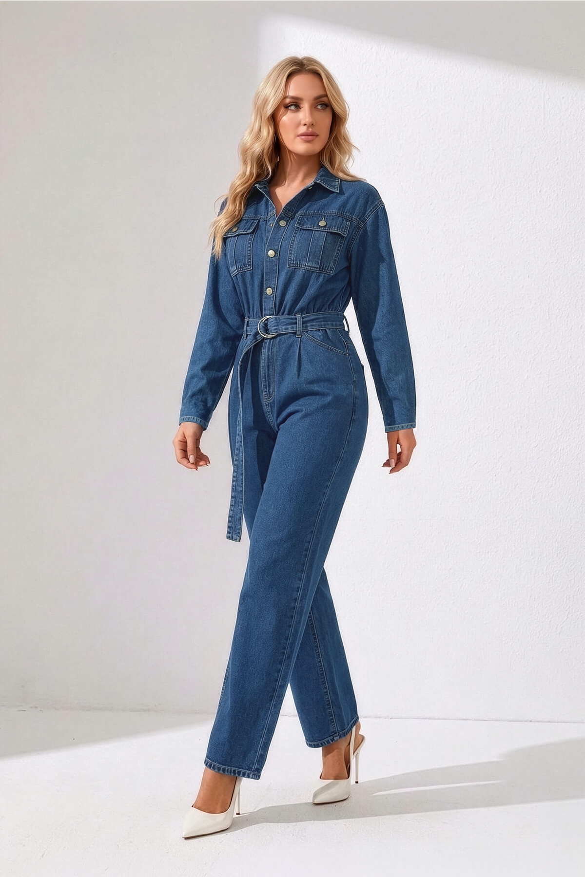 Kadın Oversize Jean Tulum Mavi Fiyatları - 200432579 | Flo