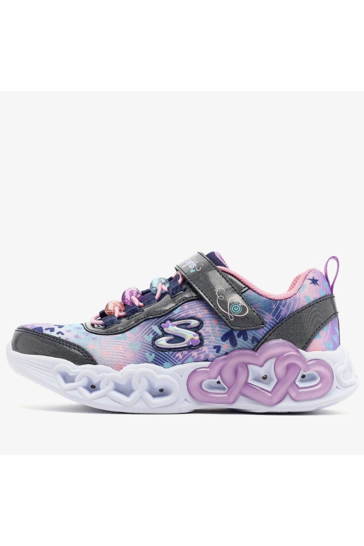 Skechers Infinite Heart Lights Heart Jewels 303261L Işıklı Ortopedik lacivert