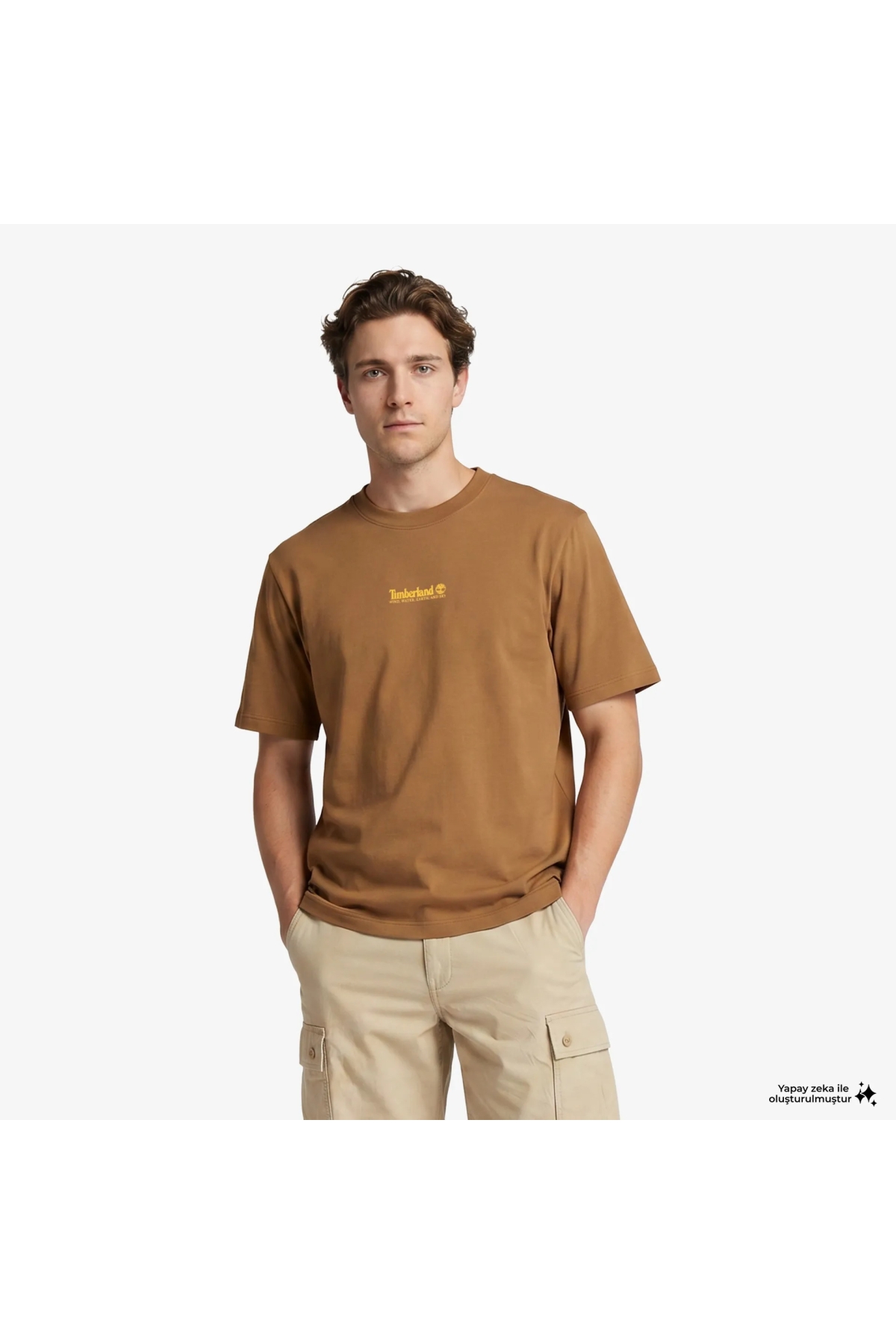 Quıck-dry Short Sleeve Tee Erkek Kahverengi Tshirt TB0A6EKSA6Z1