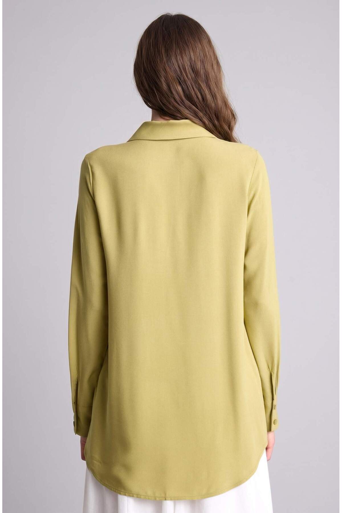 Regular Fit Basic Uzun Kollu Tesettür Gömlek Tunik Z3538az26sp