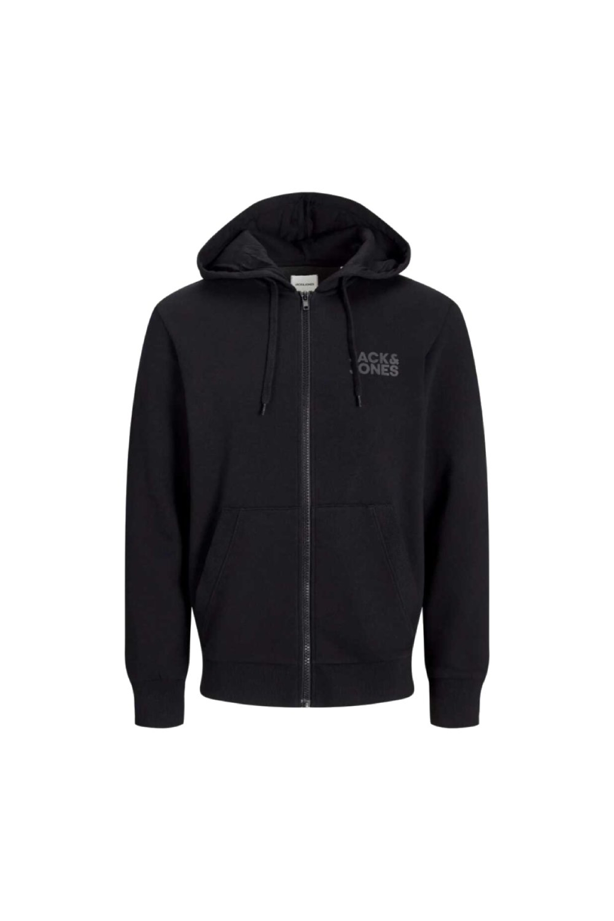 Jack Jones Jcofusion Sweat Full Zip Wowen Hood Erkek Siyah