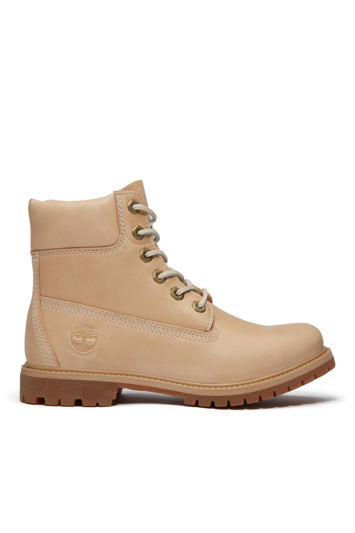 Premium 6 Inch Lace Up Waterproof Kadın Bej Bot Fiyatları