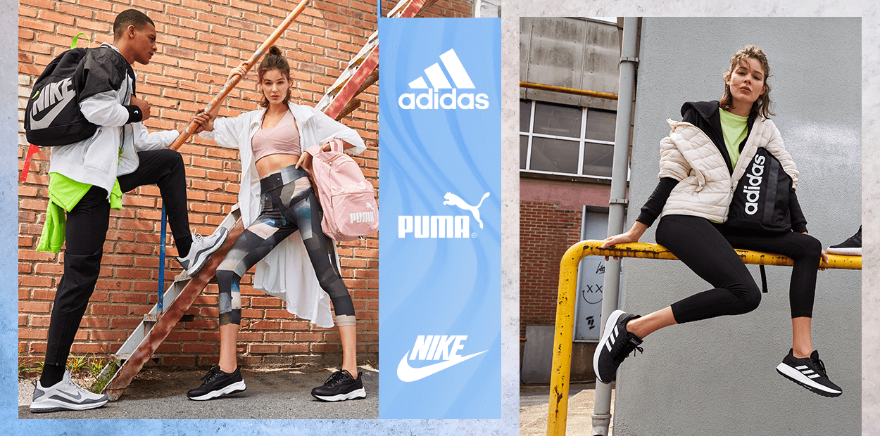 Adidas, Puma, Nike