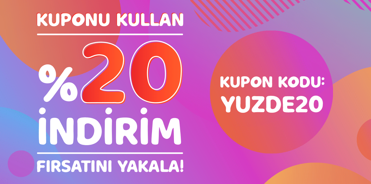 Tüm İndirimlere Ek Kuponu Kullan: %20 İndirimi Yakala