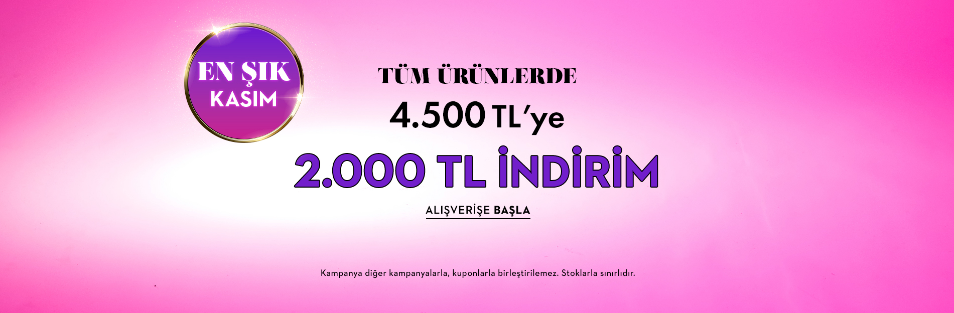 4500 TL'ye 2000 TL İndirim