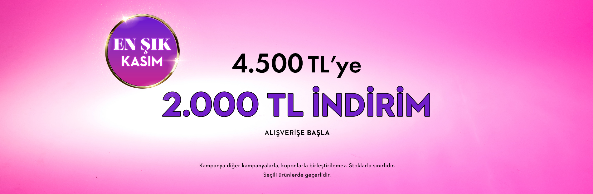 4500 TL'ye 2000 TL İndirim