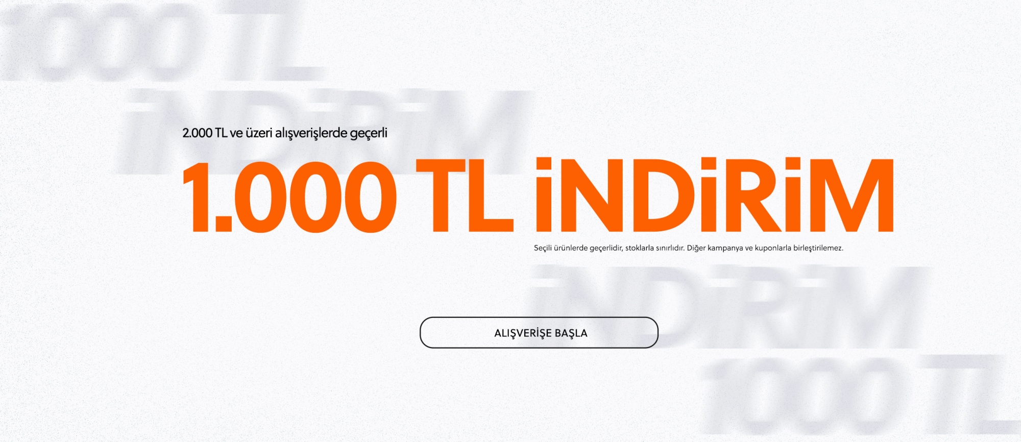 2000 TL ALIŞVERİŞE 1000 TL İNDİRİM KUPONSUZ (16 MAYIS 2025)