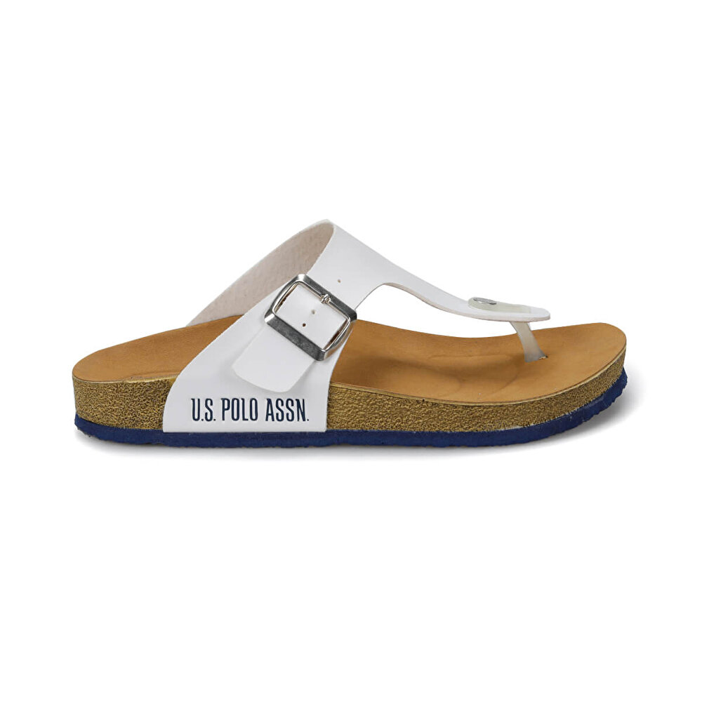U S Polo Assn Bite Beyaz Erkek Mantar Terlik 100249677 Flo