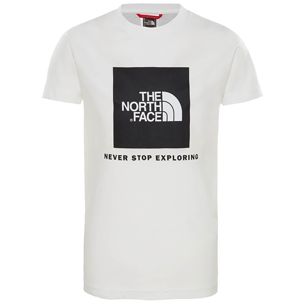 The North Face Y Box S S Tee Beyaz Unisex Cocuk T Shirt 100480898 Flo