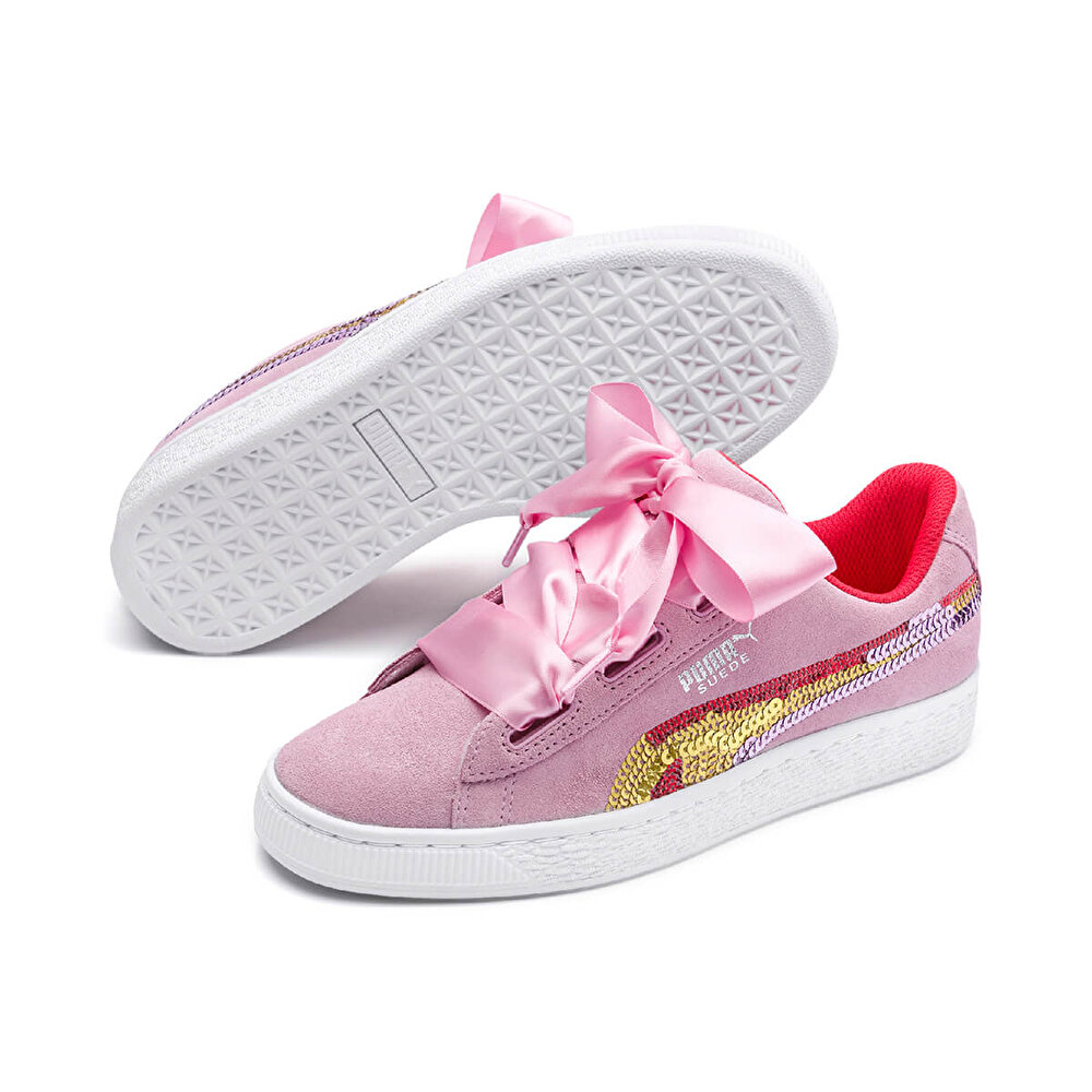 Puma Suede Hrt Trailblazer Sqn Acik Pembe Erkek Cocuk Sneaker Ayakkabi 100516909 Flo