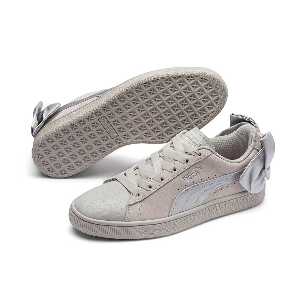 Puma Suede Bow Galaxy Gri Kadin Sneaker Ayakkabi 100516558 Flo