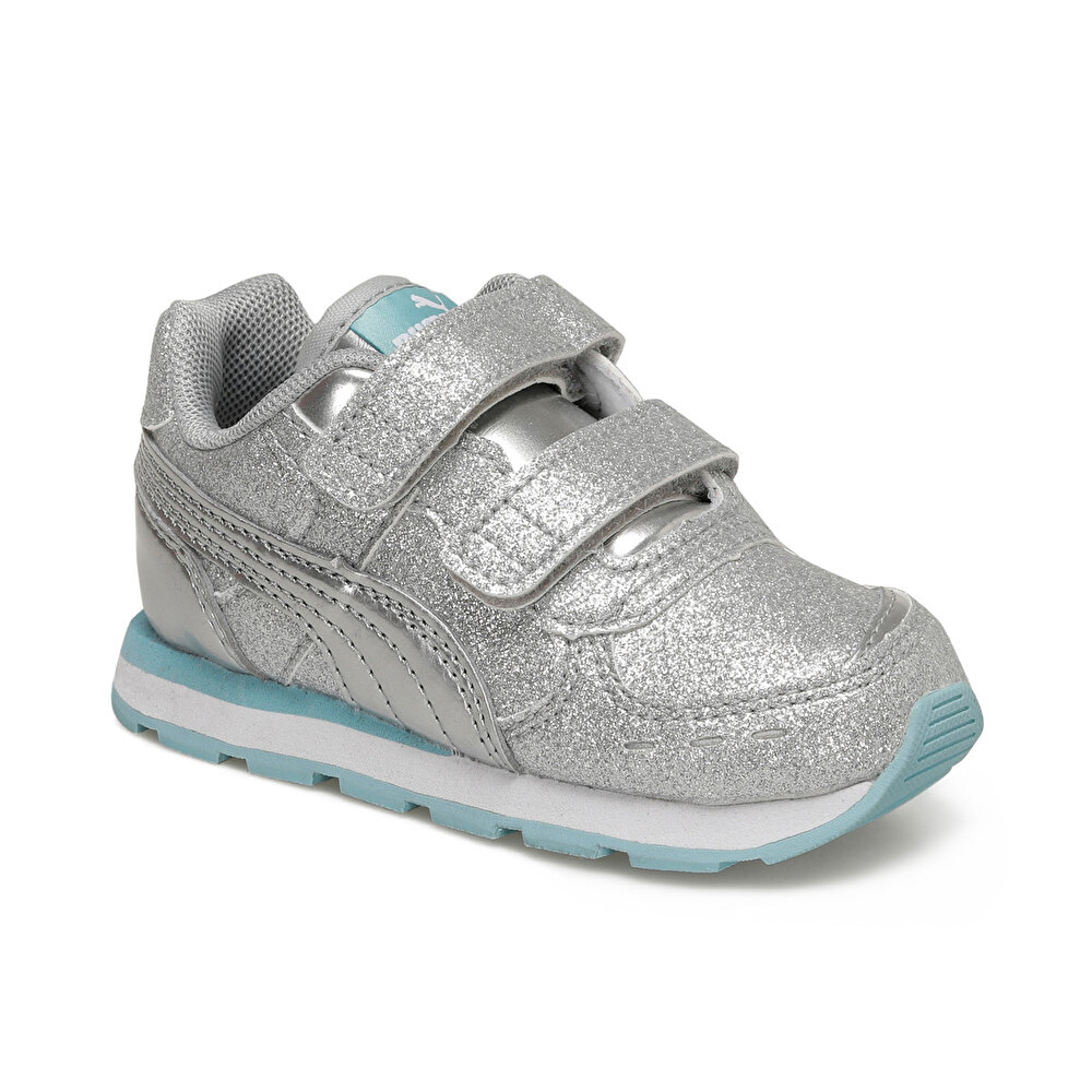 Puma Vista Glitz V Inf Gumus Kiz Cocuk Kosu Ayakkabisi 100534854 Flo