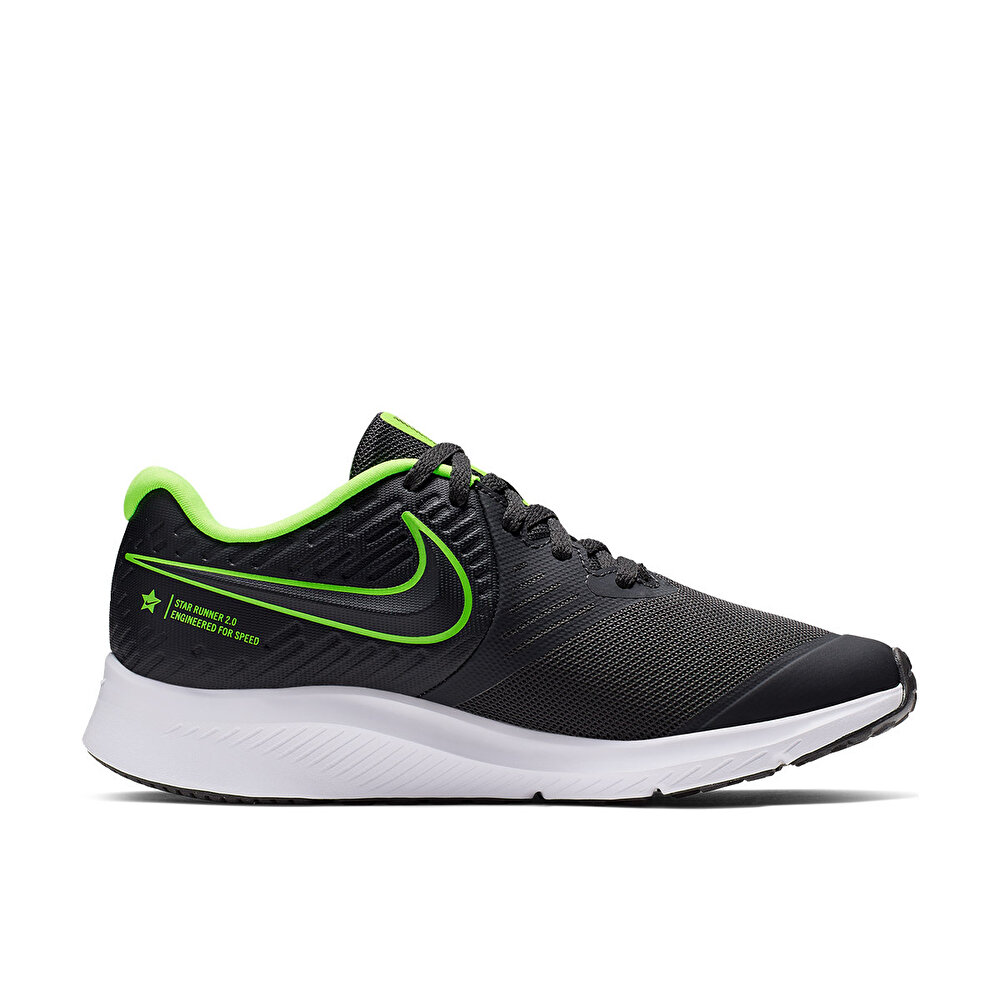 Nike Star Runner 2 Gs Siyah Erkek Cocuk Kosu Ayakkabisi 100532492 Flo