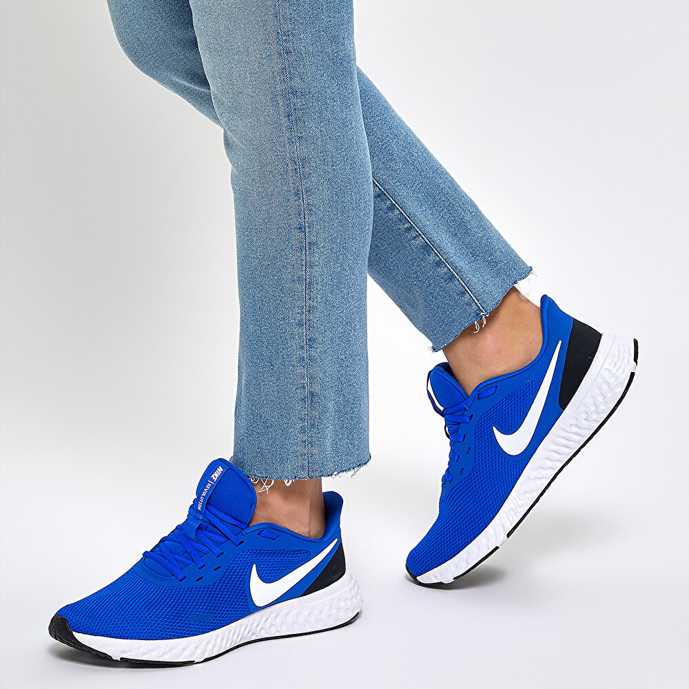 Nike Revolution 5 Mavi Erkek Kosu Ayakkabisi 100532487 Flo