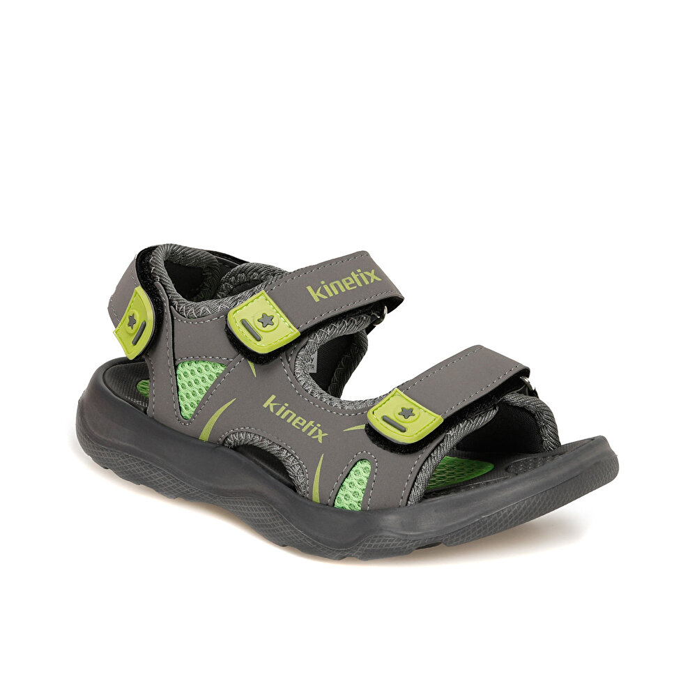 Kinetix Timpa Gri Erkek Cocuk Sandalet 100379763 Flo