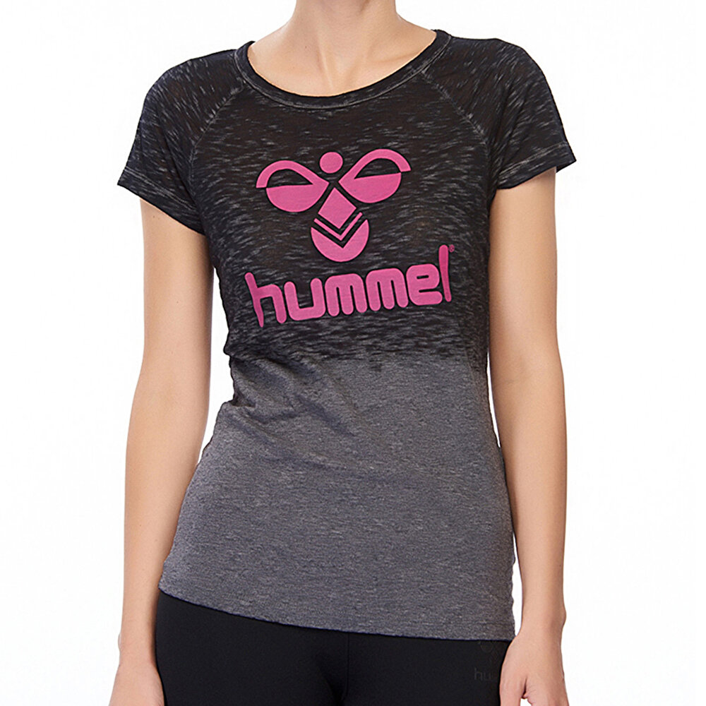 Hummel Hmlbrianna T Shirt S S Siyah Kadin Kisa Kol Tisort 100581034 Flo
