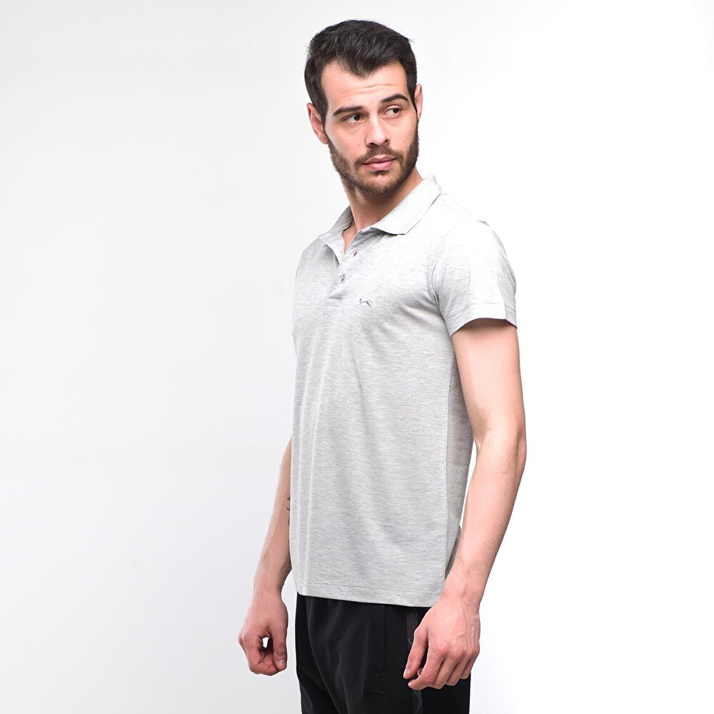 Slazenger Salvator Erkek T Shirt Gri 200001317 Flo