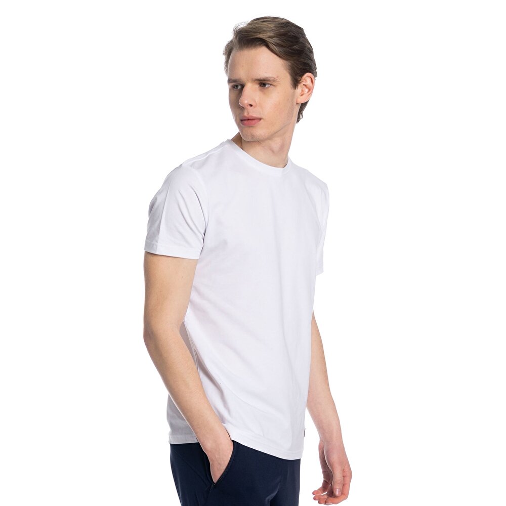 Slazenger Coby Erkek T Shirt Beyaz 200001139 Flo