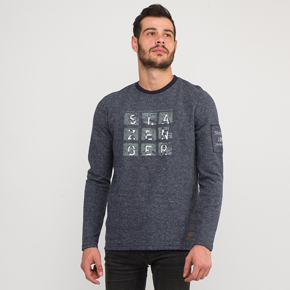 Slazenger Klass Erkek Sweat Shirt K Gri 200002543 Flo