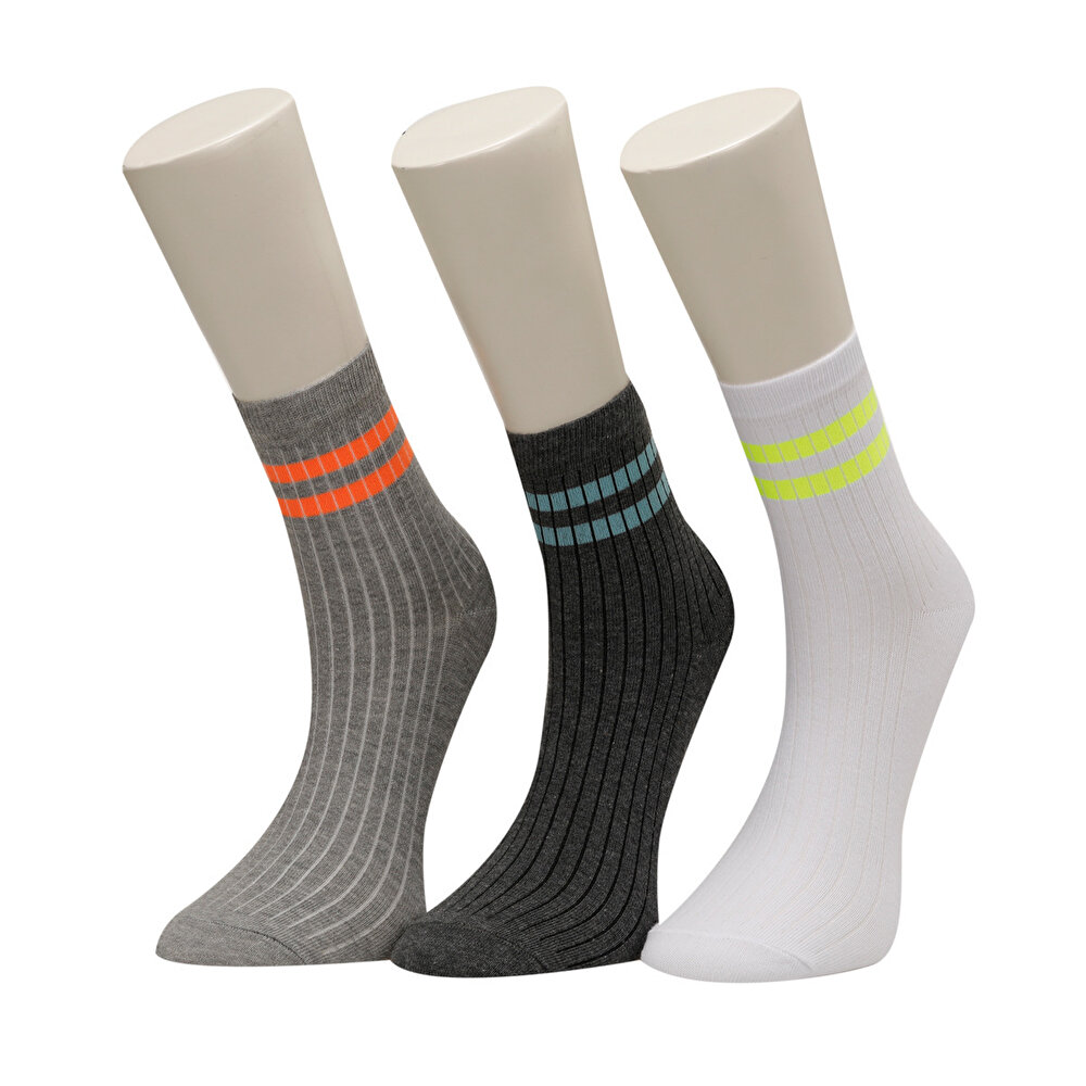 Kinetix Ted 3 Lu Skt M Gri Multi Erkek Soket Corap 100514428 Kinetix