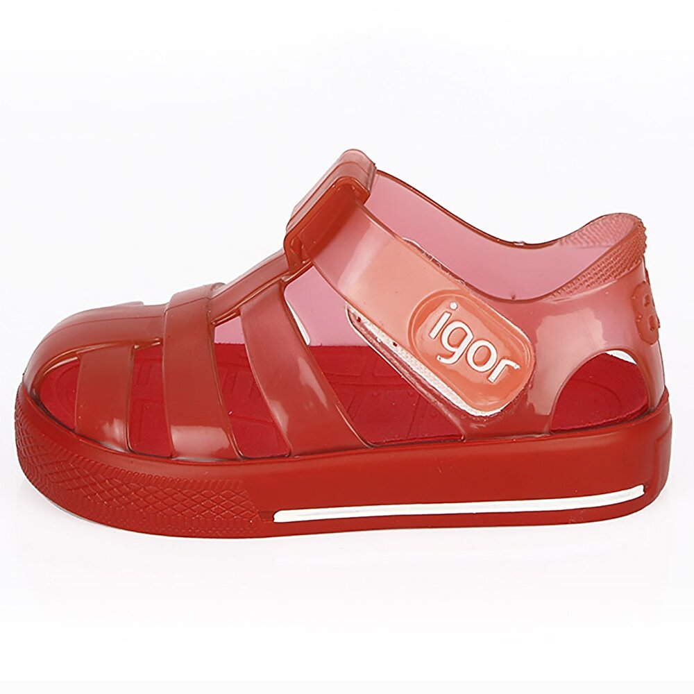 Igor Igor S10245 Star Brillo Plaj Kiz Erkek Cocuk Sandalet Deniz Ayakkabisi Kirmizi 200005897 Flo