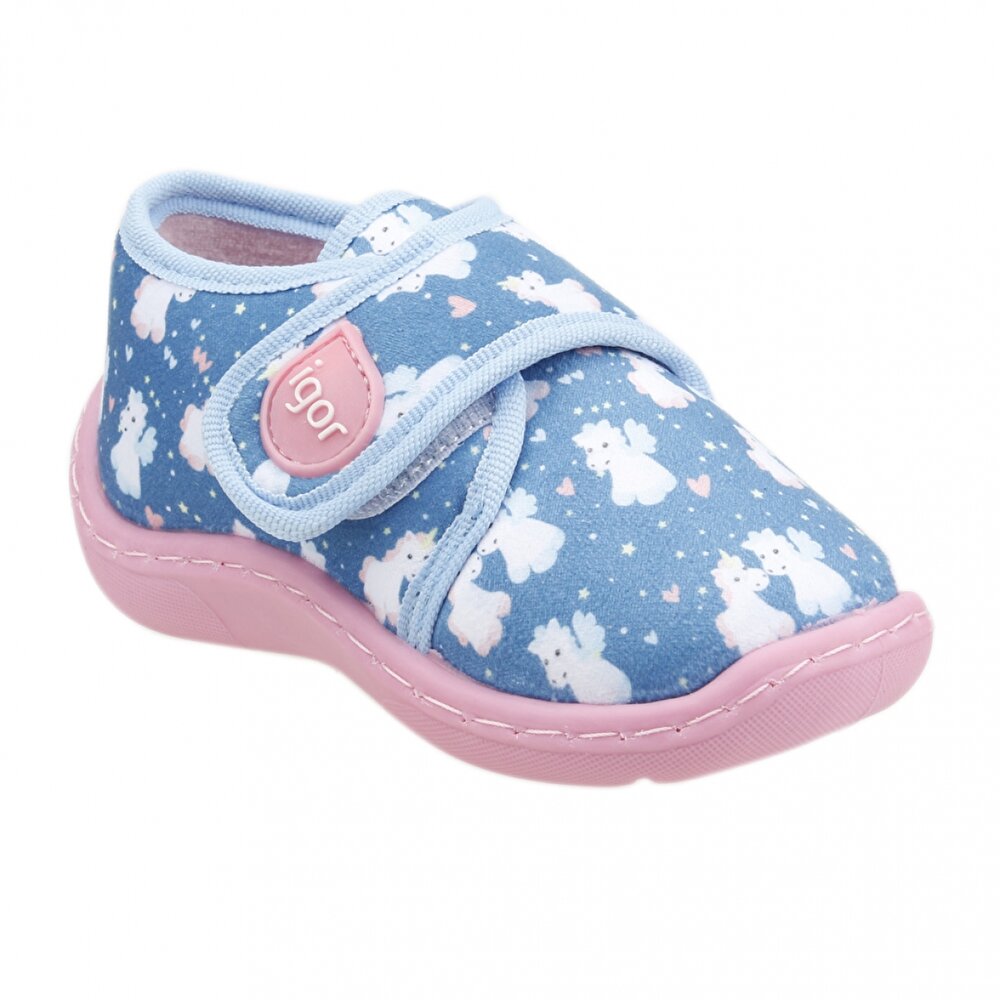 Igor W20123 Snoopy Print Ev Okul Kres Kiz Cocuk Panduf Mavi 200005658 Flo