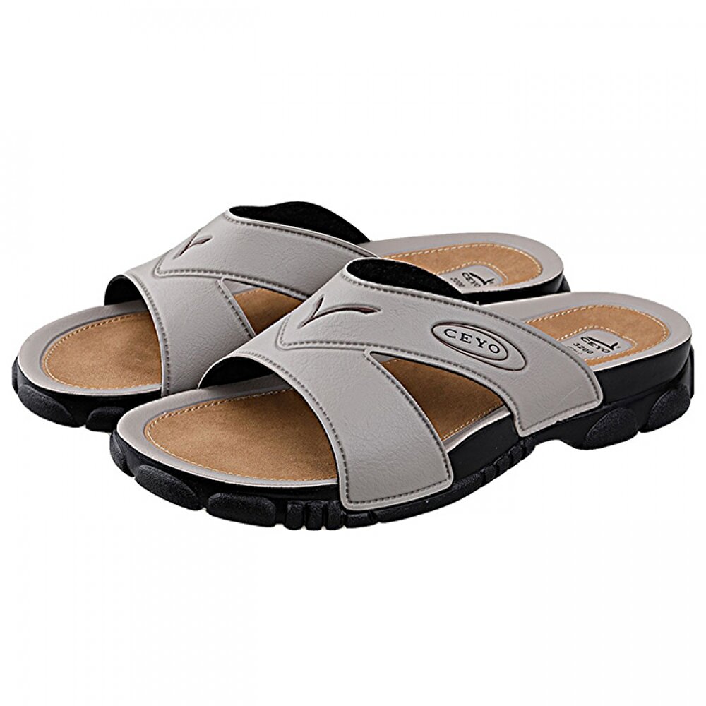 Ceyo Casual 3200 1 Gunluk Anatomik Erkek Terlik Bej 200008013 Flo