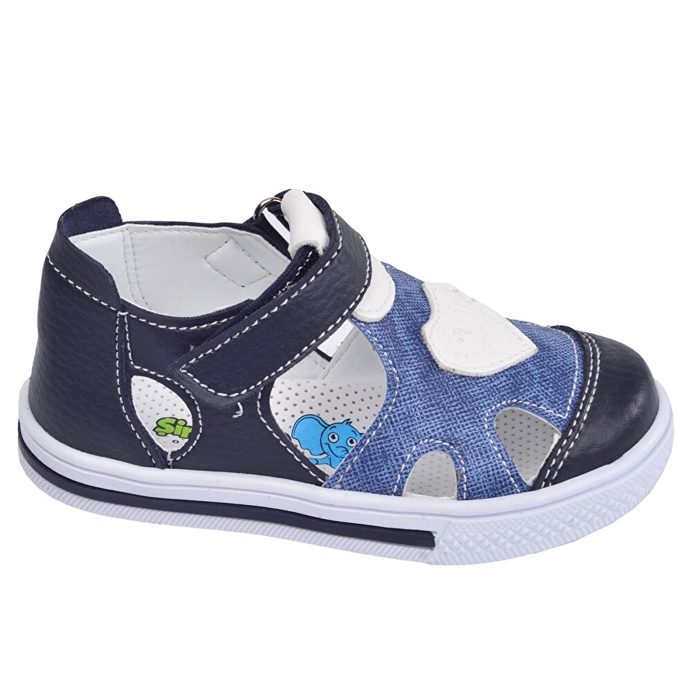 Sirin Bebe Kiko Sb 2250 55 Ortopedik Erkek Cocuk Bebe Ayakkabi Sandalet Lacivert Gri 200008393 Flo