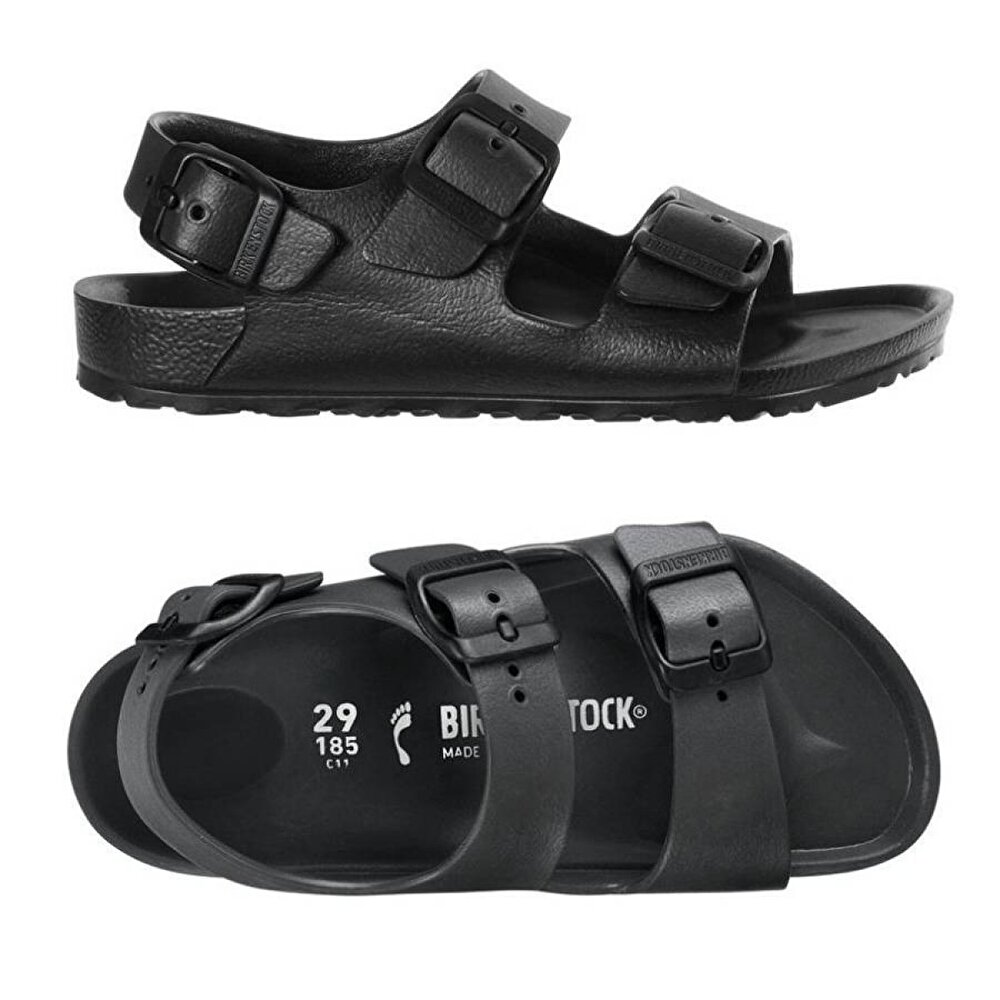 Birkenstock Milano Eva Hafif Tokali Cocuk Sandalet Siyah 200009787 Flo