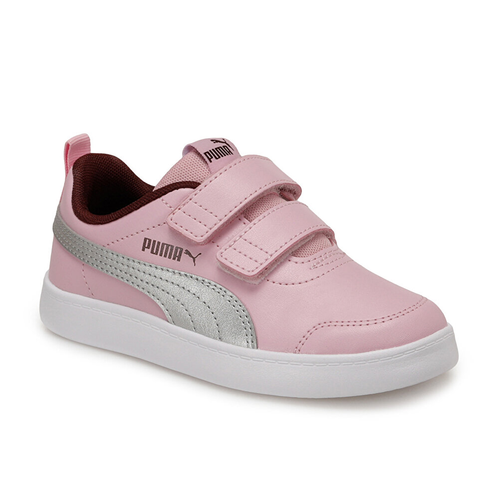 Puma Courtflex V2 V Ps Pale Pi Pembe Kiz Cocuk Kosu Ayakkabisi 100662834 Flo