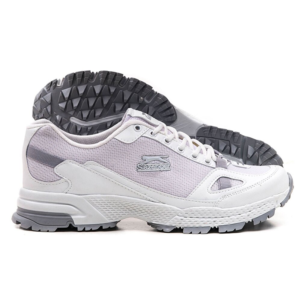 Slazenger Adam Kosu Yuruyus Erkek Ayakkabi Beyaz 200000615 Flo
